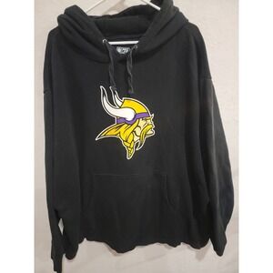 NFL Pro Line‎ Minnesota Vikings Hoodie 4XL Black Fanatics Pullover Sweatshirt